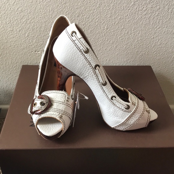 Zara pure leather peep toe shoes - Picture 2 of 6